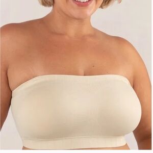 Shapermint Truekind® Convertible Strapless Bandeau Bra Sz L in Chai